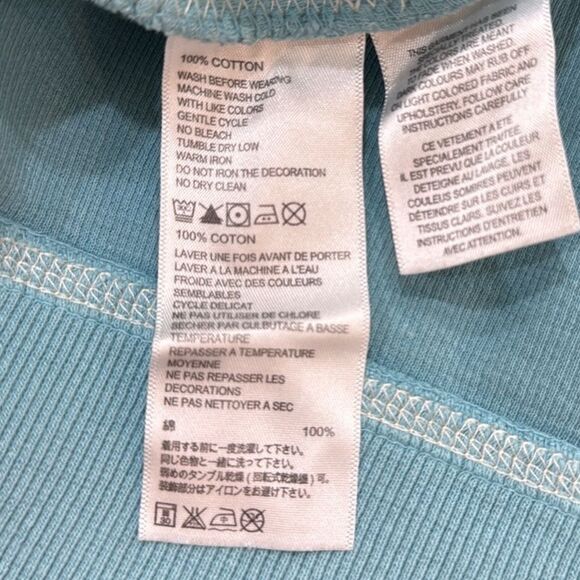 Tommy Bahama Aqua Blue Quarter Zip Pullover Cotton Sweatshirt XL Marlin Logo - Picture 10 of 10